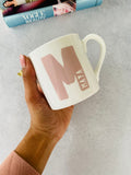 Personalised initial china cup