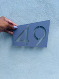 Contemporary house number
