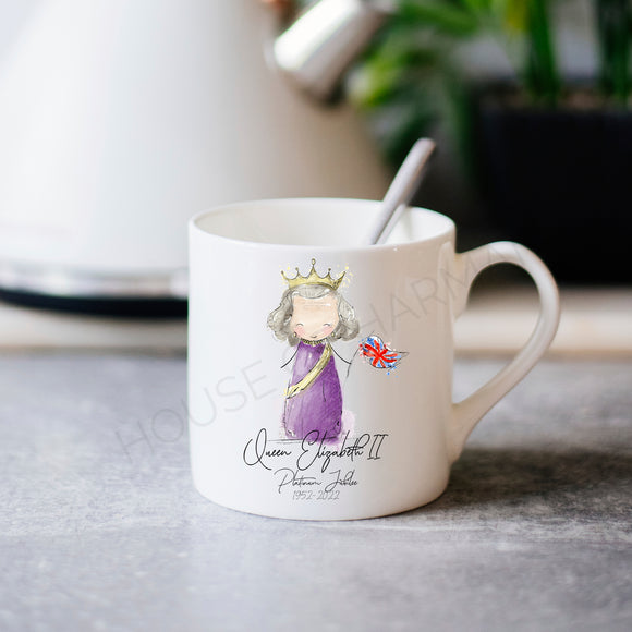 Queens Jubilee, platinum bone china limited edition cup