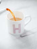 Personalised initial china cup