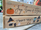 Halloween personalised crate