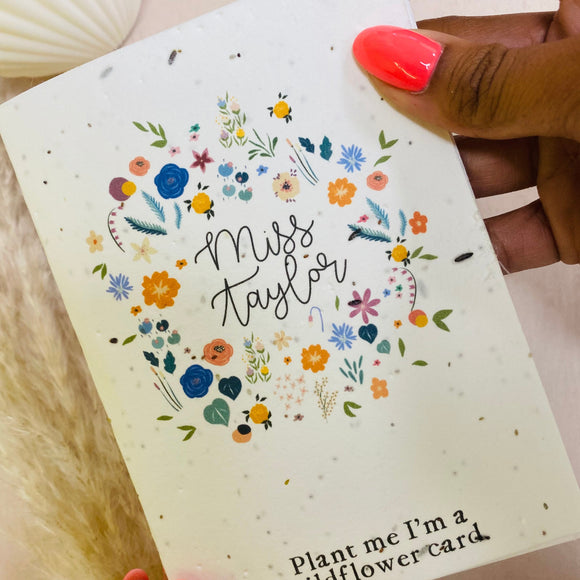 Wildflower gift card