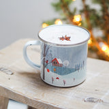 Woodland Christmas camping cup